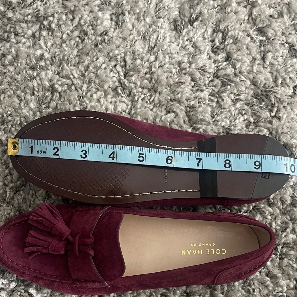 Cole Haan Grand OS NWOB Burgundy Tassel Loafers Sz 8